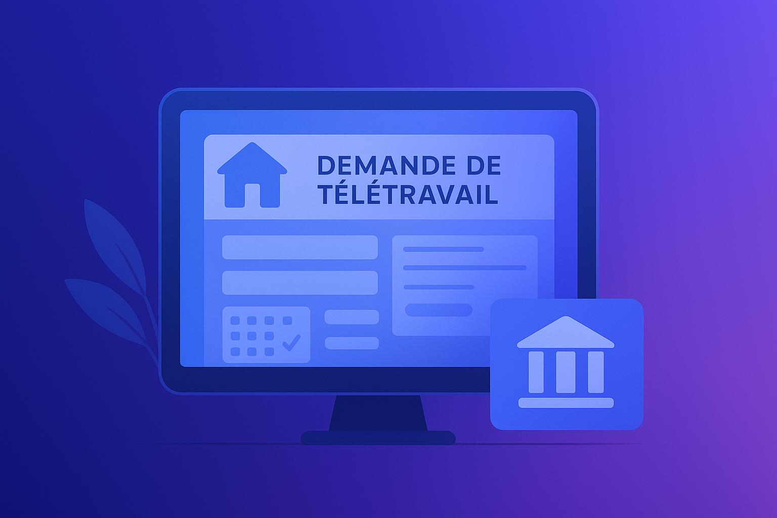 Illustration du projet GESAT (GEStion Administrative de Télétravail)